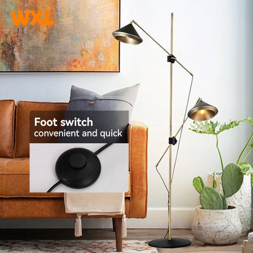 lampadaire led scandinave moderne double réglable pour intérieur - vue 4 sur 7