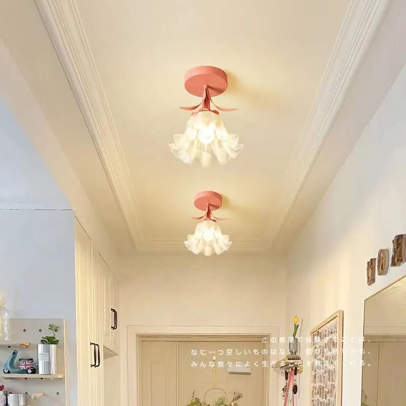 Lampe plafonnier Orchidée 4 Couleurs Moderne - vue 2 sur 10