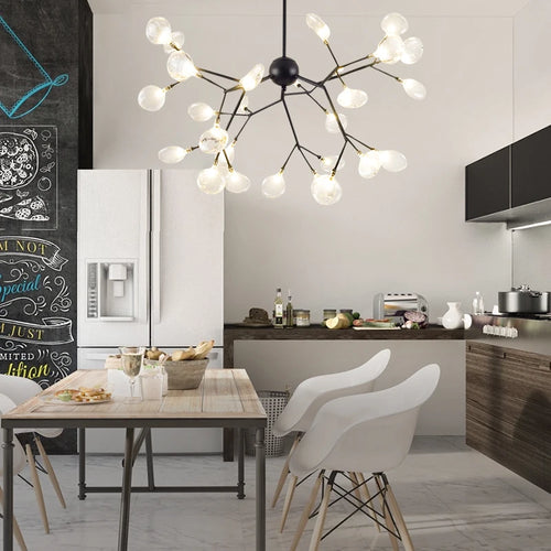 lustre moderne en forme de branche d'arbre décoratif élégant - vue 4 sur 9