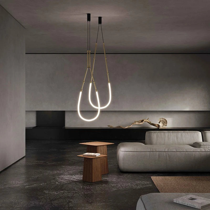 lustre moderne suspendu design minimaliste pour bar ou restaurant - vue 2 sur 14