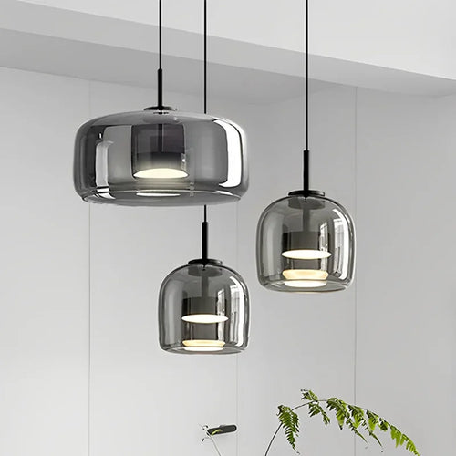 Suspension LED en verre au design nordique moderne - vue 2 sur 20