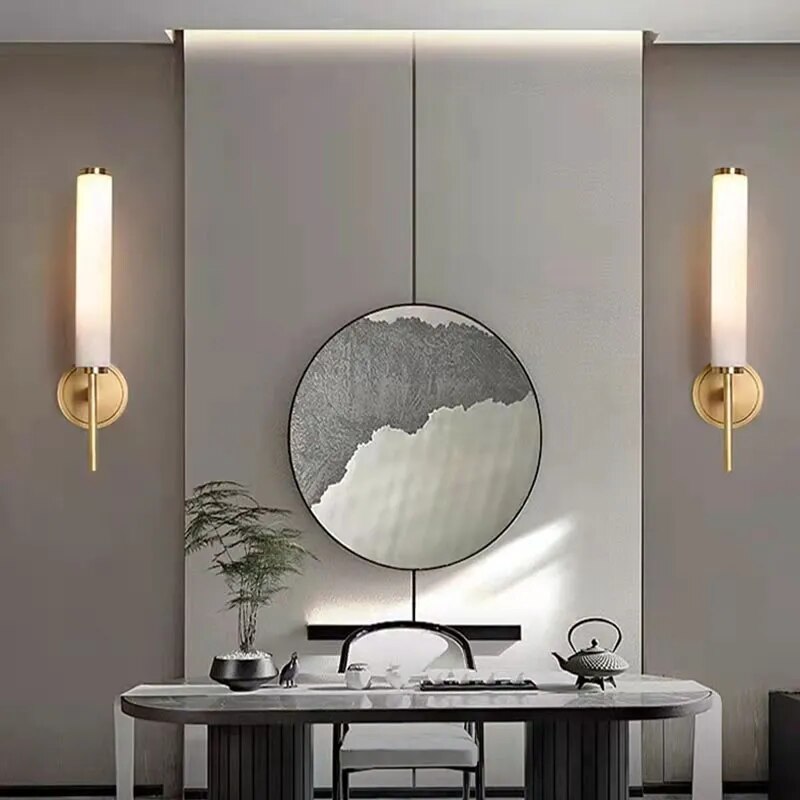 Applique murale LED en marbre naturel - vue 3 sur 7