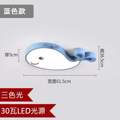 plafonnier led baleine éclairage créatif moderne pour enfant - vue 10 sur 15