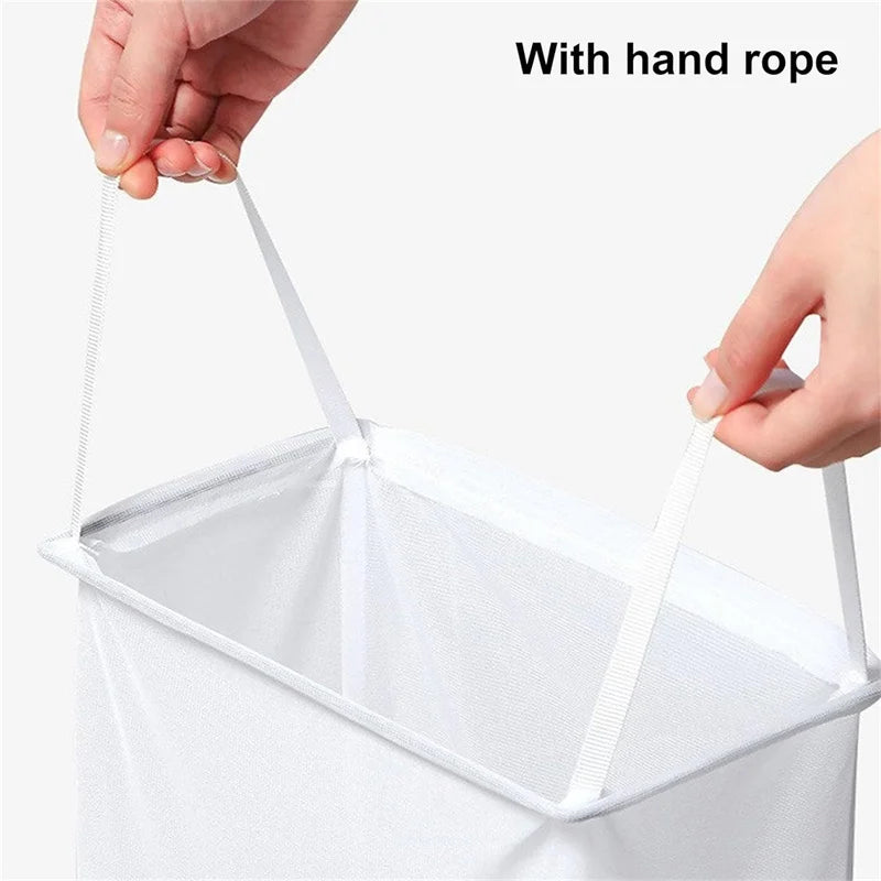 sac filet suspendu pour rangement de vêtements sales - vue 4 sur 6