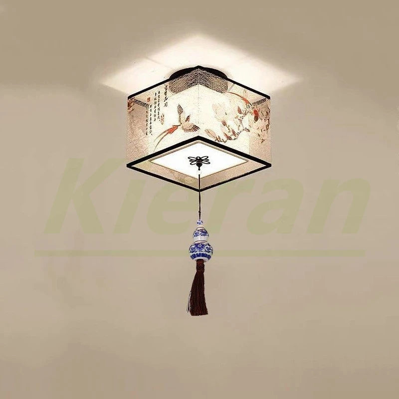 plafonnier led moderne simple lotus oiseau pour hôtel ktv - vue 22 sur 30