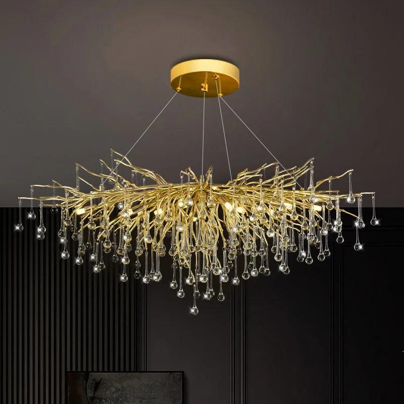 lustre suspendu en cristal design pour intérieur élégant - vue 1 sur 12