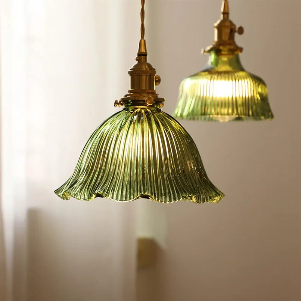 suspension led en verre nordique décoration intérieure moderne - vue 2 sur 8