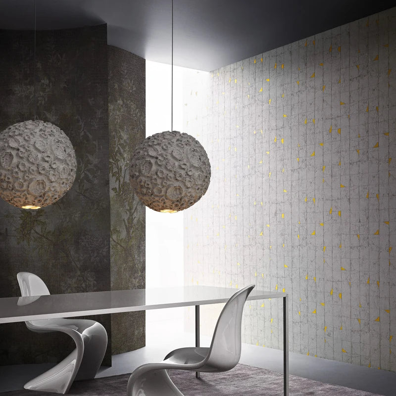 lustre led nordique wabi sabi créatif pour restaurant et café - vue 4 sur 7