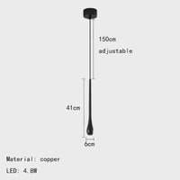 Suspension LED en laiton au design moderne