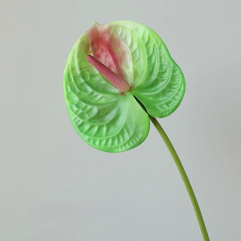décoration de jardin feuilles artificielles anthuriums pour extérieur - vue 8 sur 10