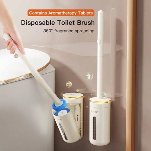 brosse de nettoyage jetable avec long manche et tête remplaçable - vue 3 sur 11