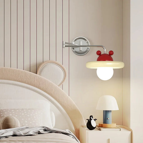 applique murale pliable moderne bras basculant pour lecture et bureau - vue 2 sur 12
