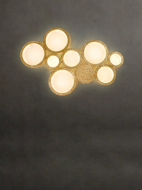 applique murale led postmoderne en cuivre avec miroir magique - vue 5 sur 9