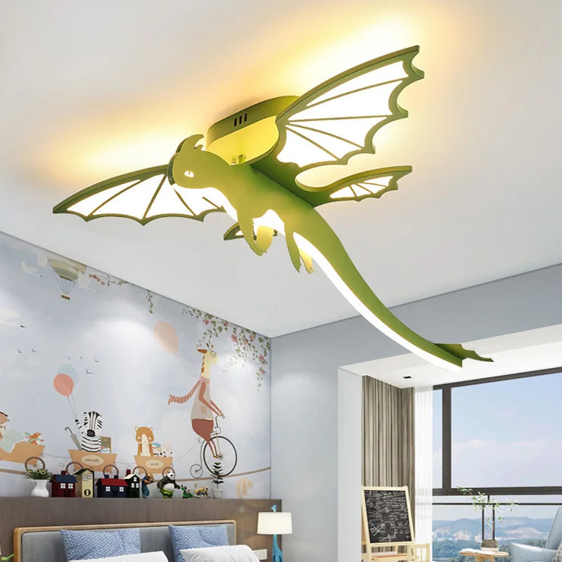 plafonnier dinosaure pour chambre d'enfants design ludique et moderne - vue 3 sur 9
