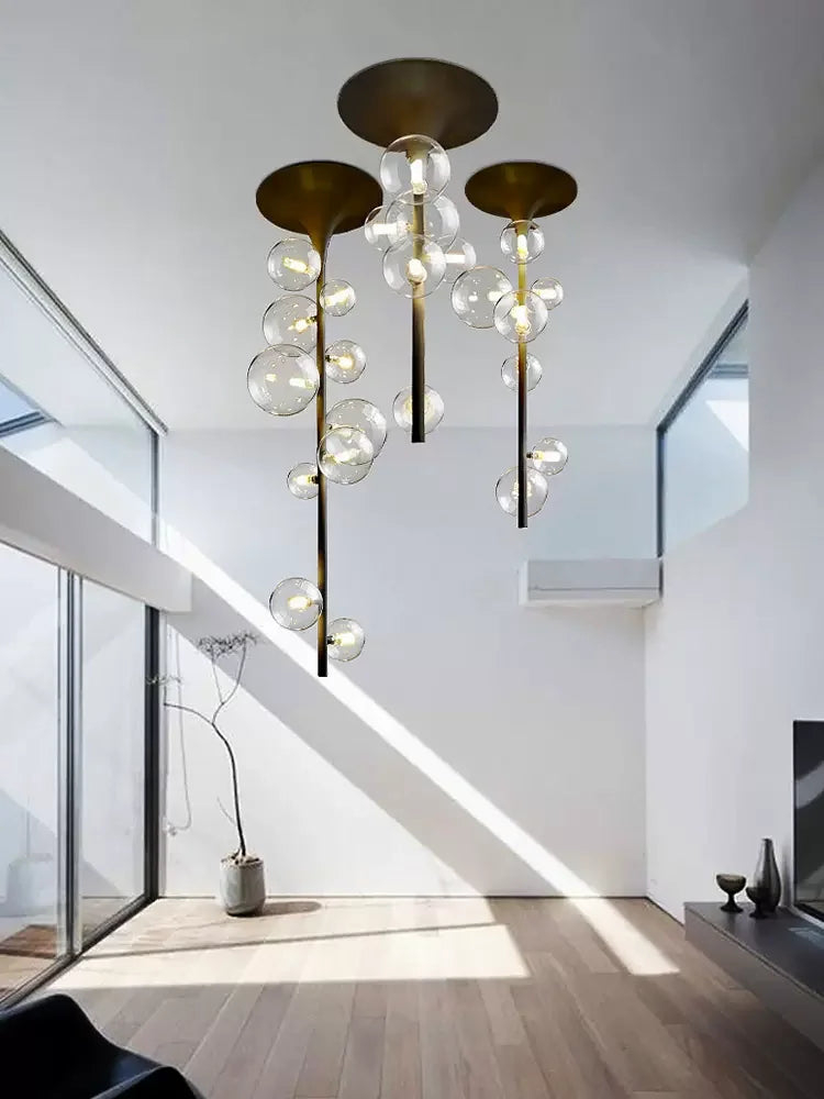 lustre moderne à led design créatif pour intérieur élégant - vue 4 sur 12