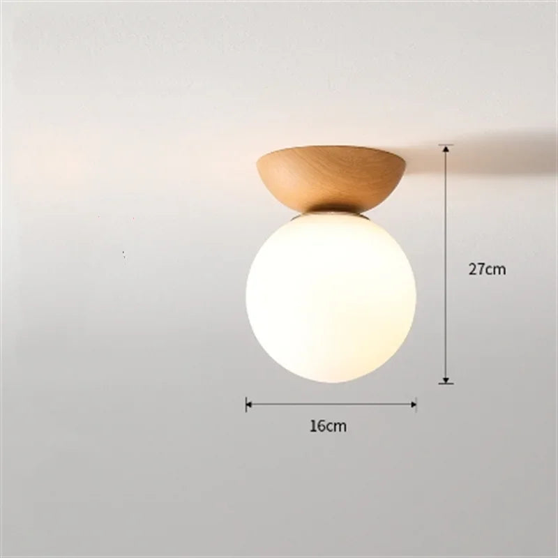 suspension rétro en forme de bûche style nordique décoratif intérieur - vue 10 sur 10