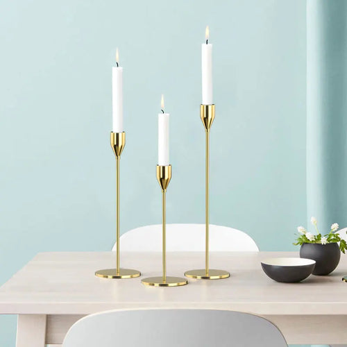 bougeoir conique en métal pour événements et décorations élégantes - vue 10 sur 13