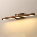 miroir de luxe en noyer led rotatif à 360° applique murale