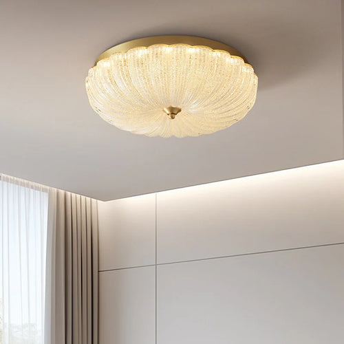 Warm and romantic children's room bedroom ceiling lamp, cream air, master bedroom ceiling light - vue 7 sur 7