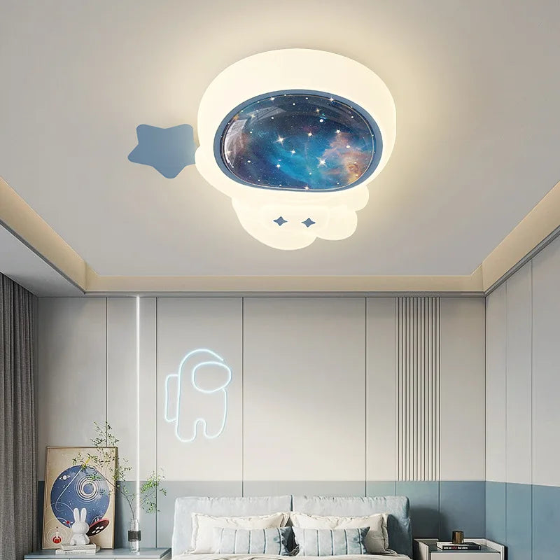 plafonnier mignon pour chambre d'enfant thème astronaute et princesse - vue 5 sur 8