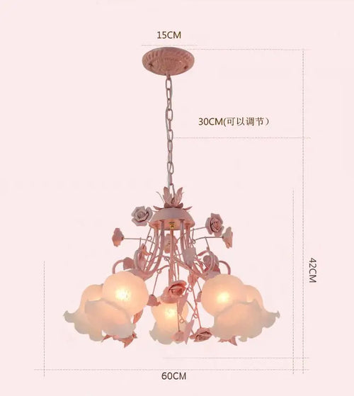 lustre rose pour une ambiance enfantine lumineuse et douce - vue 9 sur 8