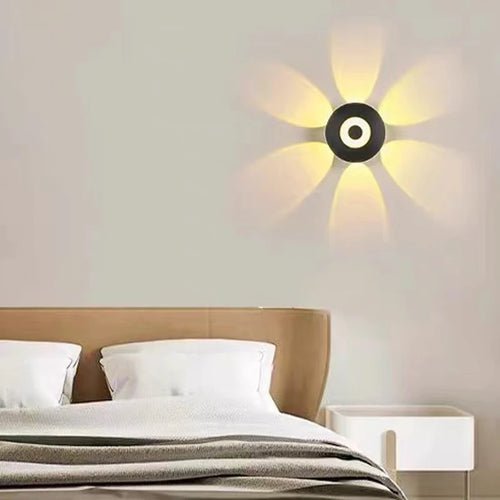 Hémisphère quatre côtés applique murale haut vers le bas Led 4W chevet couloir décor à la maison fond applique balcon jardin extérieur applique murale - vue 3 sur 10