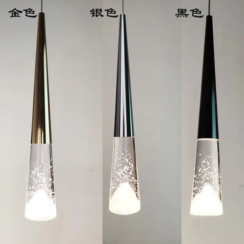 suspension moderne en cristal pour éclairage intérieur élégant - vue 6 sur 16