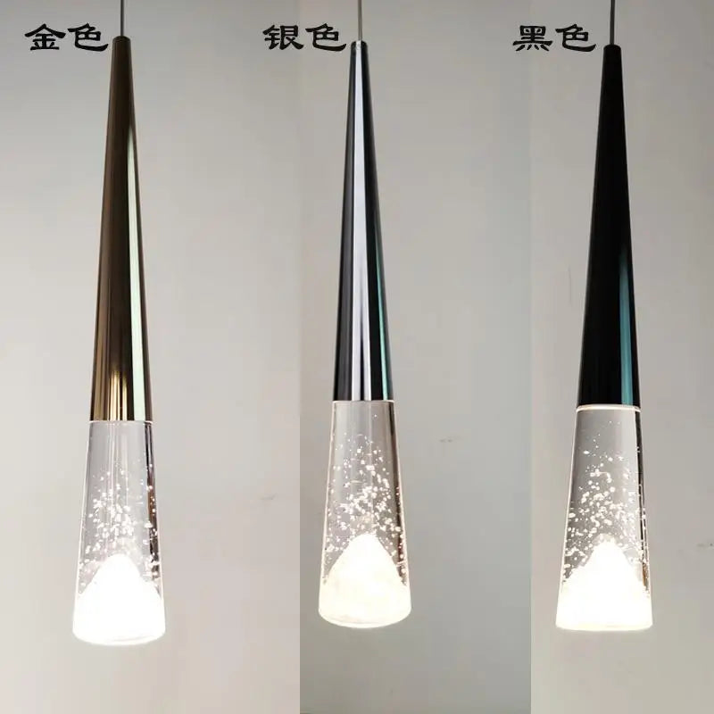 suspension moderne en cristal pour éclairage intérieur élégant - vue 5 sur 16