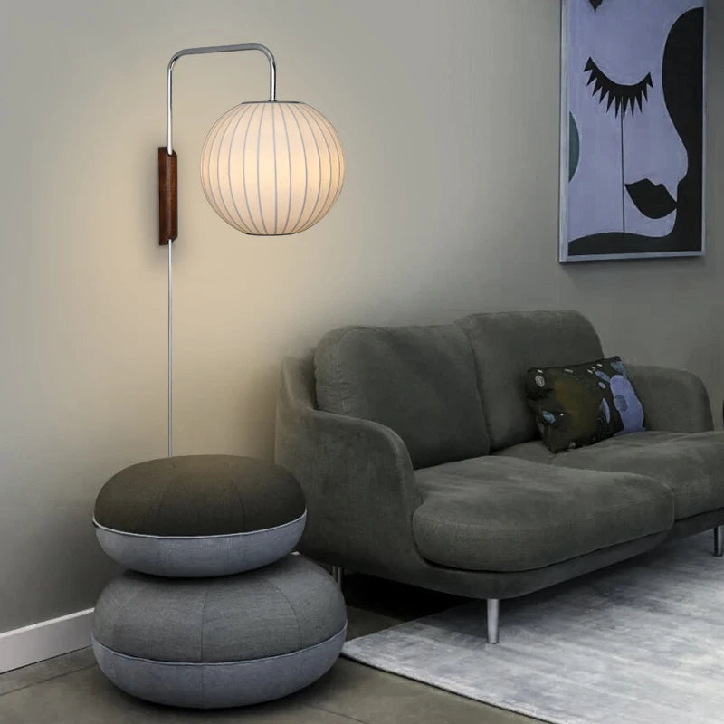 applique murale moderne nelson ball en tissu de soie pour hôtel - vue 5 sur 10