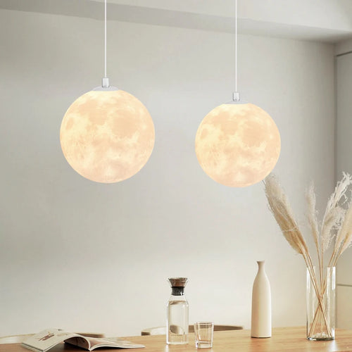 lustre nordique 3d imprimé lune pour enfants personnalisé - vue 2 sur 11