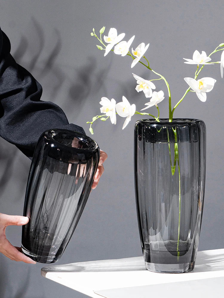 vase en verre pour arrangement floral et décoration élégante - vue 3 sur 10