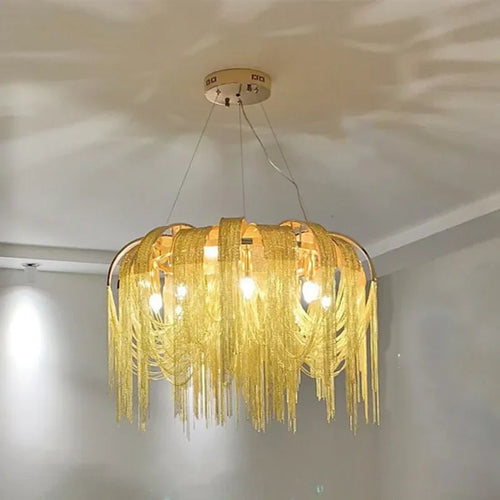 suspension en aluminium avec éclairage led moderne intérieur - vue 5 sur 10
