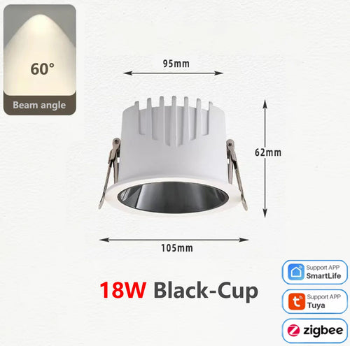 spot led cob zigbee intensité variable en aluminium - vue 11 sur 17