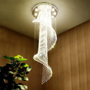 lustre en cristal moderne créatif avec éclairage led