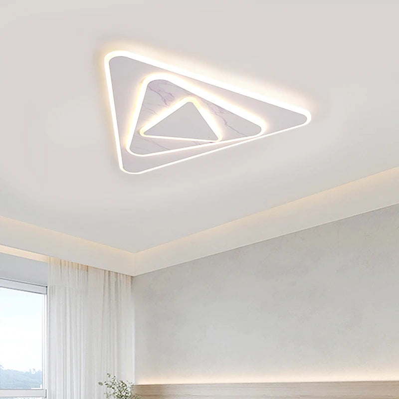 plafonnier led moderne design avec télécommande et intensité variable - vue 5 sur 12