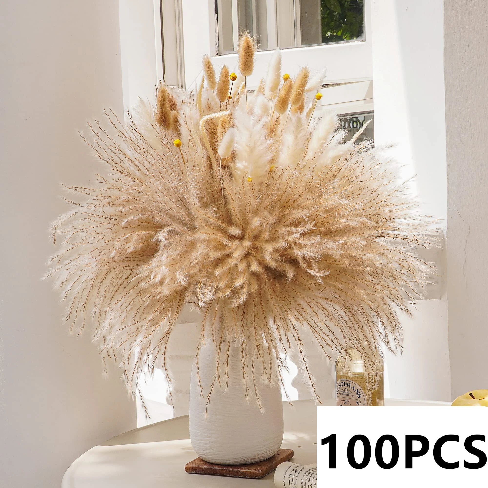 bouquet dherbe de pampa naturelle pour décoration et cadeaux - vue 8 sur 18