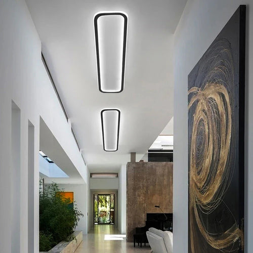 lustre moderne à leds avec télécommande et lumière variable - vue 5 sur 11