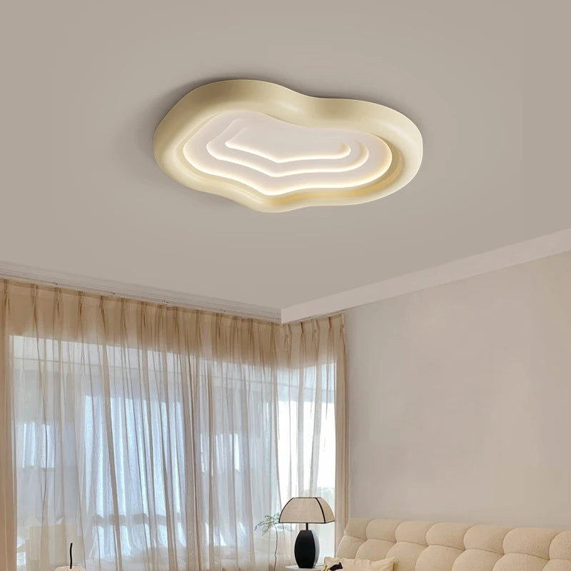 plafonnier moderne en résine style nuage protection yeux - vue 3 sur 16