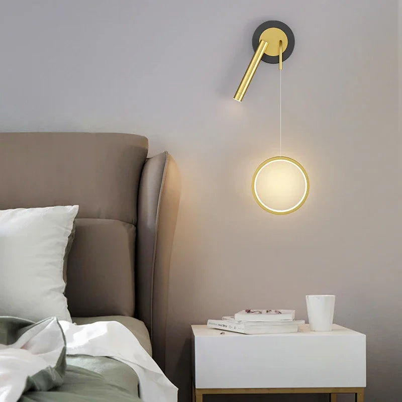 appliques murales led modernes à double tête décoratives pour la maison - vue 1 sur 14