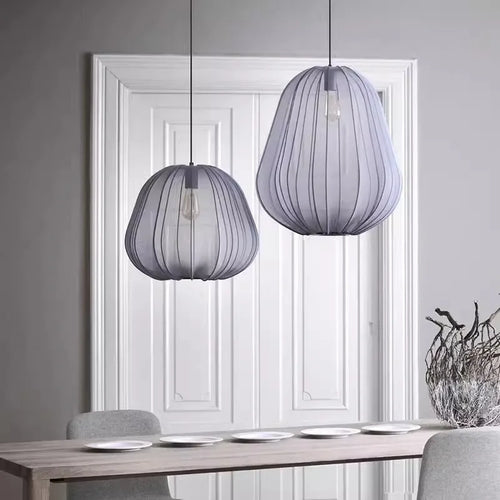SANDYHA Moderne Nordique Lustre Tissu Lanterne Chambre Suspension Salon Salle À Manger Intérieur Décor À La Maison Chevet Restaurant - vue 4 sur 12
