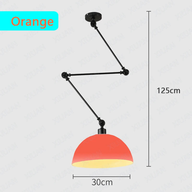 plafonnier led suspendu design scandinave moderne en aluminium - vue 14 sur 16
