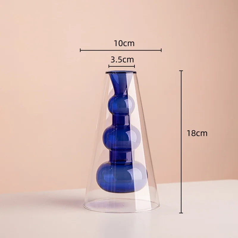 vase en verre teinté pour terrarium et décoration florale - vue 13 sur 18