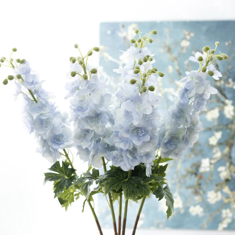 fleurs artificielles delphinium hyacinth pour décoration mariage - vue 4 sur 12