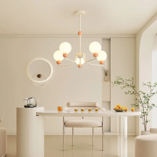 suspension led modernes forme ronde luminaires intérieurs - vue 3 sur 8