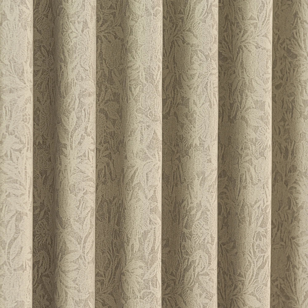 Rideau occultant texturé motif floral style chinois salon