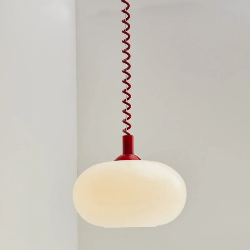 Lustres en verre Bauhaus lampes suspendues nordiques chambre à coucher en plus du salon salle à manger Restaurant lampe suspendue de couleur moderne - vue 4 sur 10
