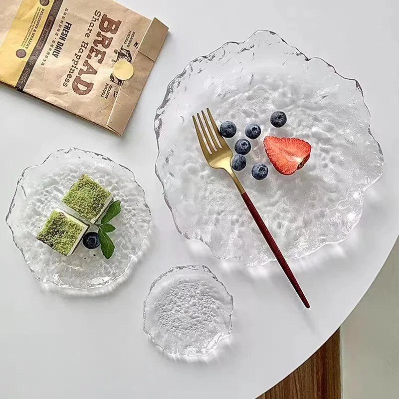 plateaux décoratifs en verre pour rangement et décoration intérieure - vue 1 sur 8