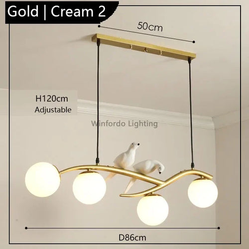 suspension design moderne forme oiseau scandinave décoratif winfordo - vue 10 sur 18