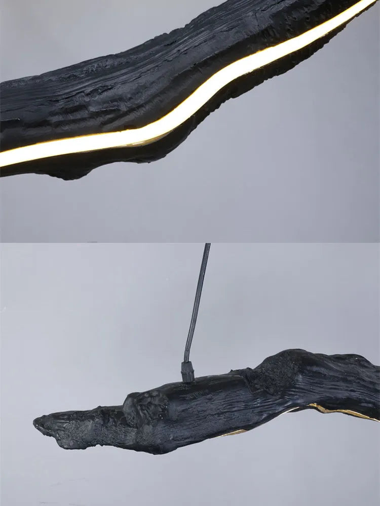 lustre wabi-sabi nordique led pour restaurant et café - vue 6 sur 8