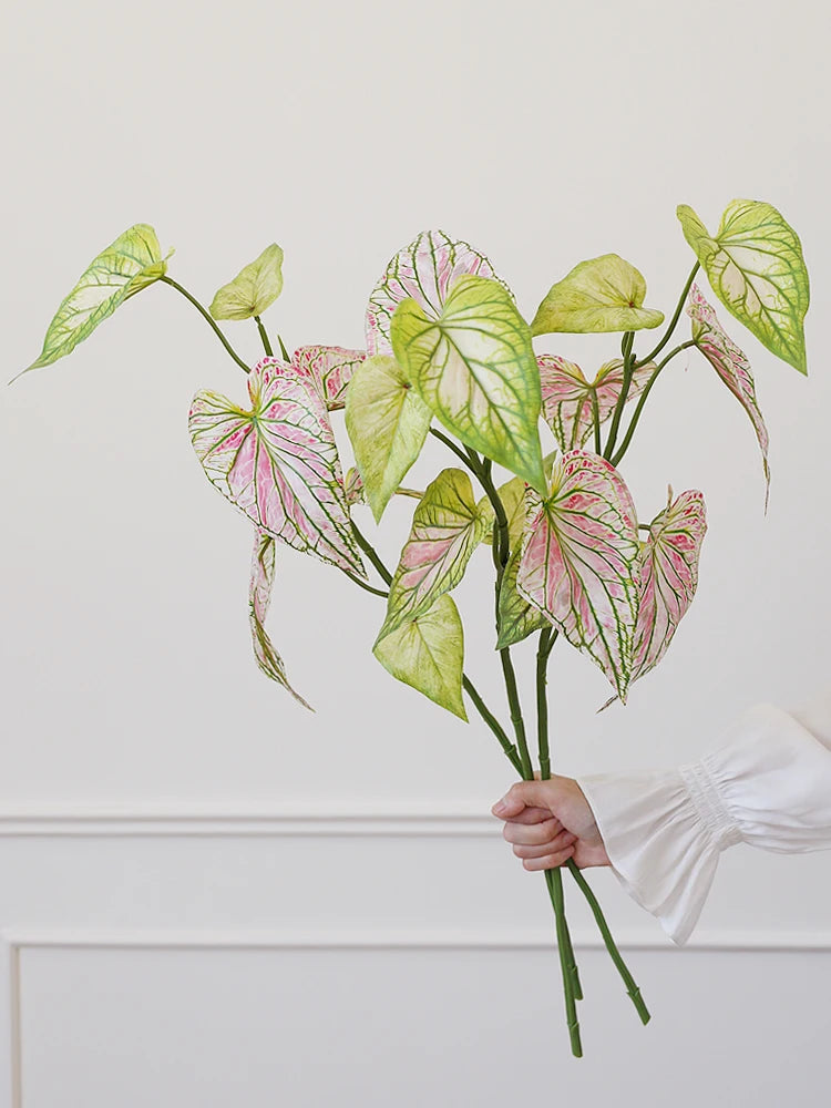 plante artificielle caladium pour décoration intérieure et florale - vue 1 sur 6